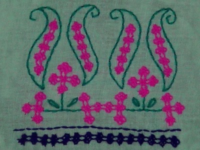 Hand Embroidery : Kutch Embroidery. Gujrati Stitch. Sindhi Embroidery