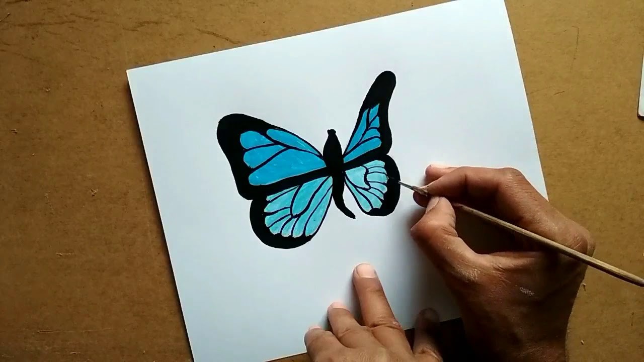 Download How To Draw 3d Butterfly Drawing Step By Step 3dart Tricks