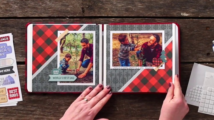 Lumberjack Father's Day Scrapbook Promo by Creative Memories