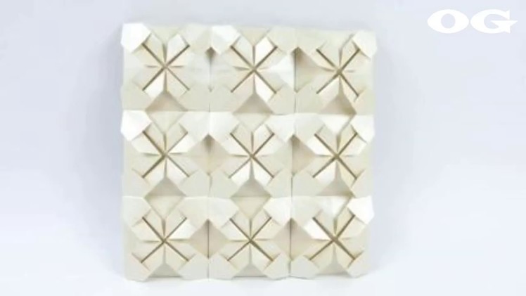 Origami Quilt Wall Art 3D, Origami Tutorial Seri
