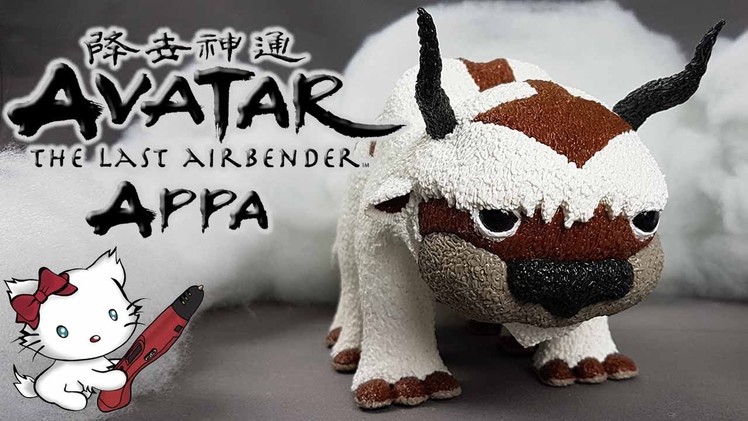 3D Pen Art Creation ♥ Appa ♥ Avatar - The last Airbender