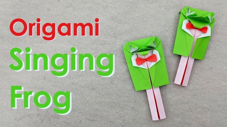 Action Origami Tutorial: Singing Frog (Daniel Chang aka mitanei)