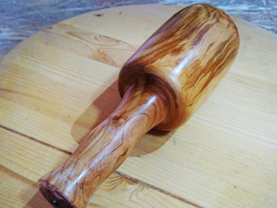 Carver's Mallet from Cherry Wood diy on lathe