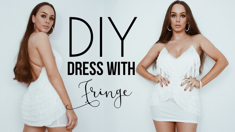 DIY Dress with fringe ( EASY )  | Tijana Arsenijevic