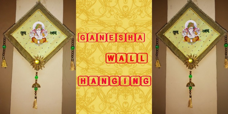 GANESHA WALL HANGING | BEST OUT OF WASTE FROM OLD INVITATION CARDS | CRAFTY ZILLA |