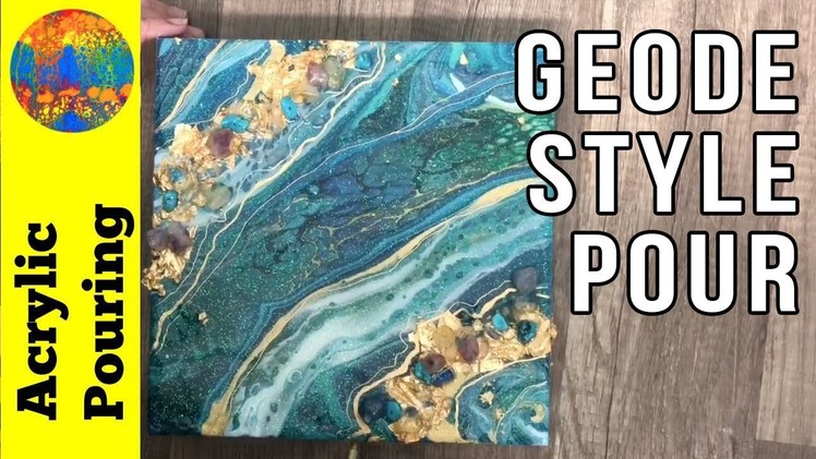 How to Embellish Any Pour Into a Gorgeous Geode Style