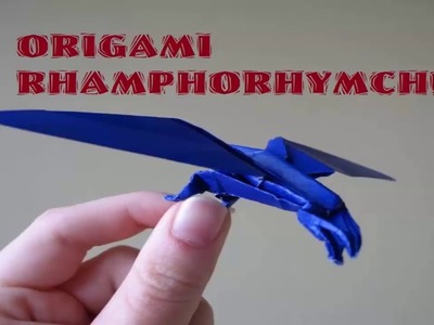 Origami dinosaur Video - Rhamphorhynchus - origmai easy