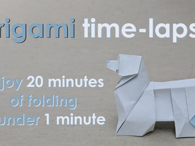 Origami Time-Lapse: Old English Sheepdog (Steven Casey)