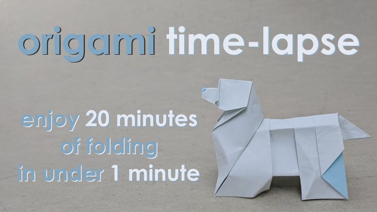 Origami Time-Lapse: Old English Sheepdog (Steven Casey)