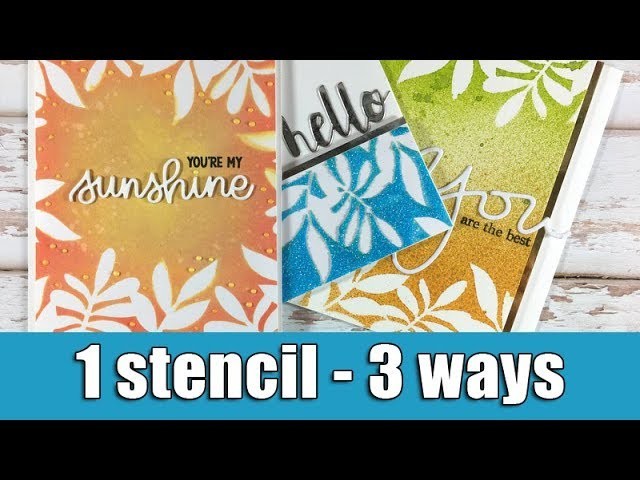 1 stencil - 3 ways | blog hop & giveaway