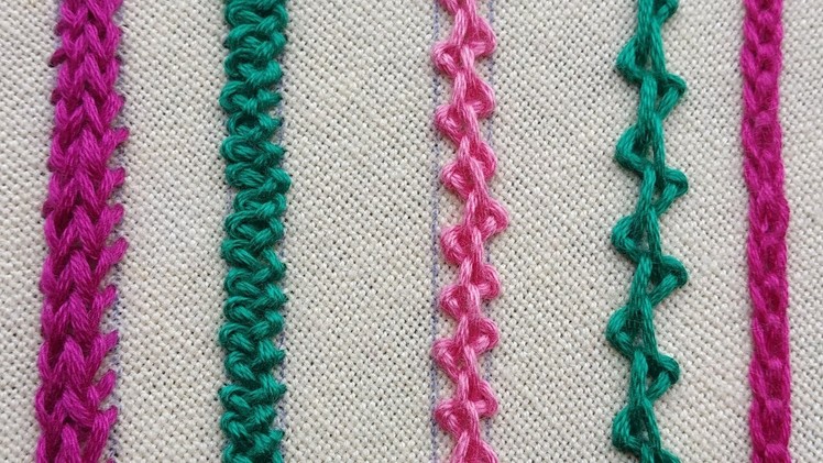 205-Different types of braid stitches (Hindi.Urdu)