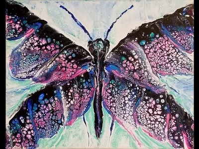 (74) Acrylic Pour Swipe into Butterfly request using Owatrol with Sandra Lett 032718