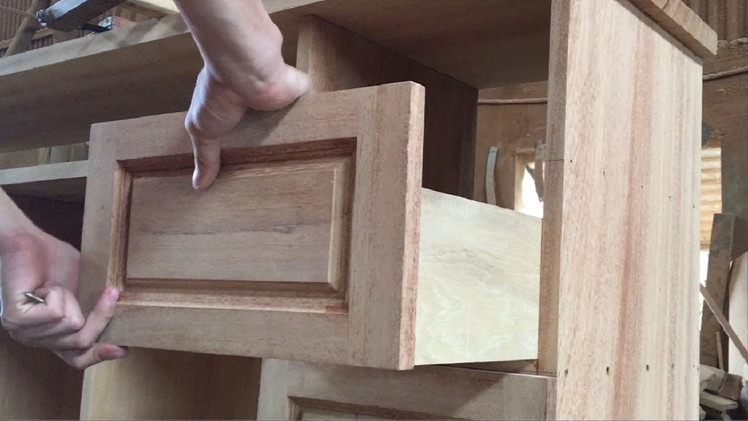 Amazing Woodworking Skills Smart - How To Build Hardwood Drawers Cabinets With Creative Style