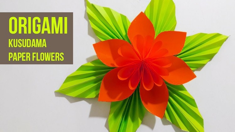 DIY-Paper Craft Ideas: Origami Kusudama Paper Flowers l Very Easy To Make