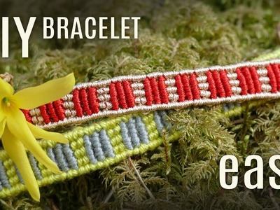 DIY Striped Bracelet Easy | Macrame School