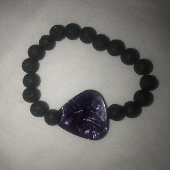 Guitar Pick Lava Stone