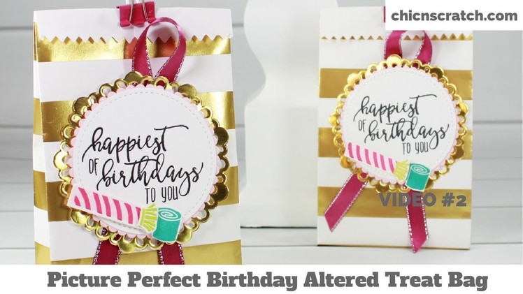 Picture Perfect Birthday Altered Treat Bag