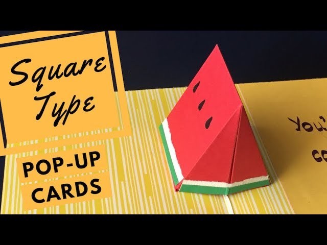 Pop-up Cards Tutorial - The Tent Shape