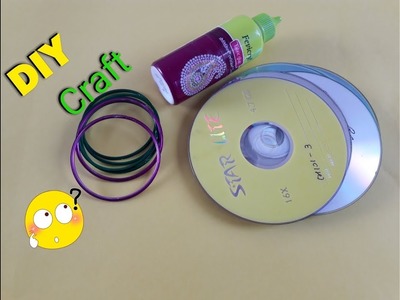 Best Craft Idea Out of CD & Bangles || Wall Hanging Craft at Home. DIY Room Cecor Idea. Waste CD