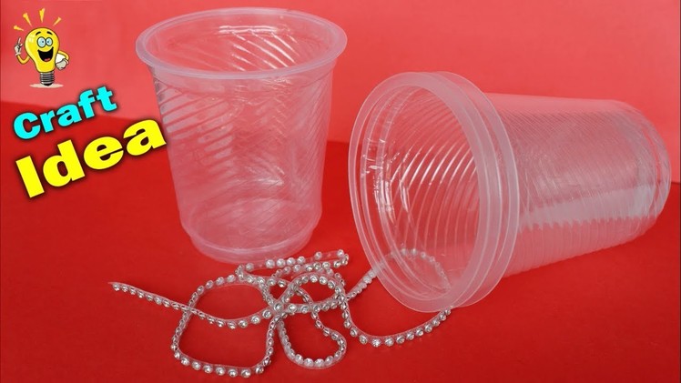 Best Craft Idea out of Waste Disposable Glass | Desk Organization | Handmade Craft Waste Mathi Best