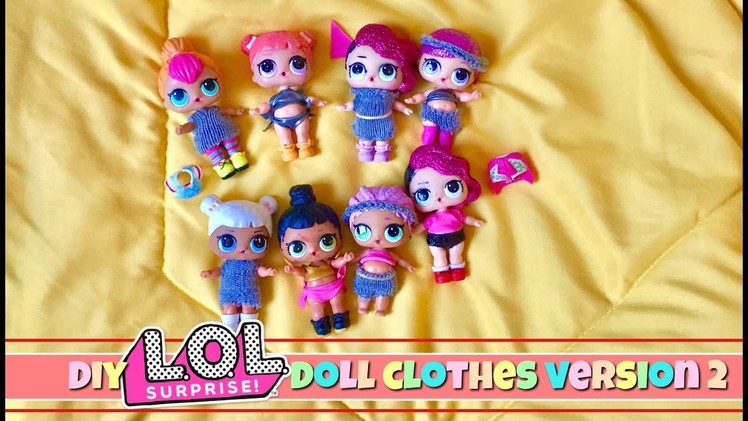 DIY clothing for lol surprise doll clothing craft sweater dress and more tutorial