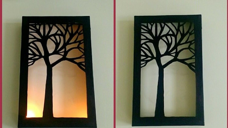 DIY- Night Lamp | Wall Decor | Tutorial | Best Out Of Waste | Paper Craft | By Punekar Sneha.