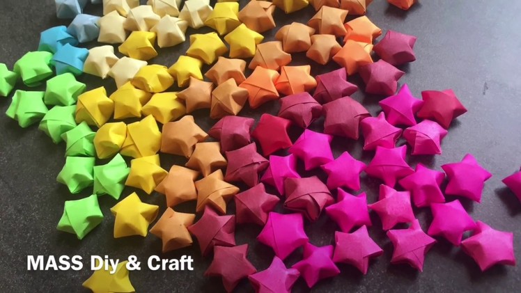 DIY | Origami Lucky Star tutorial | Mass Crafts