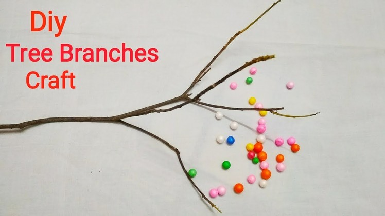 Diy Tree Branches Craft Idea. waste material craft idea. diy room decor idea. Preeti Chauhan