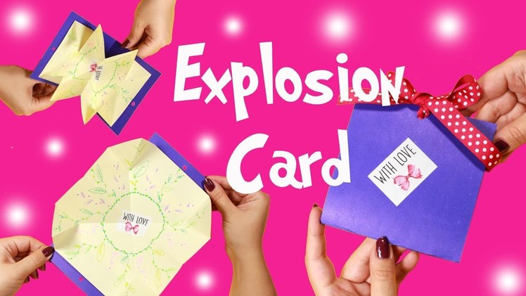 Explosion Card Ideas - Cardboard Craft Projects - DIY