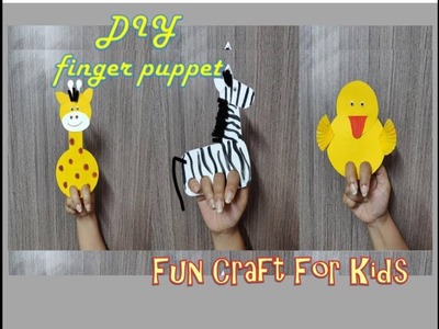 Finger puppet | Kids summer activity | DIY fun craft for children | Part 2