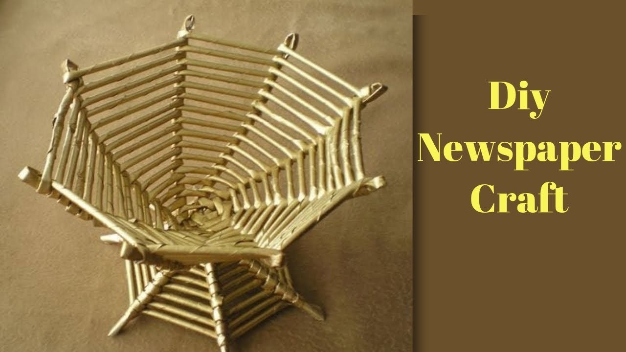 How To Make Newspaper Basket How To Make Newspaper Basket