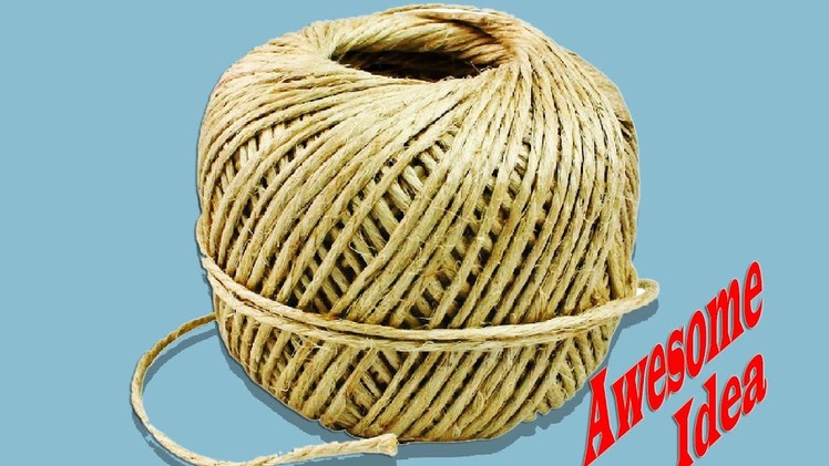 Jute Rope Craft Ideas | How make Awesome ideas with Jute Rope-best out of waste