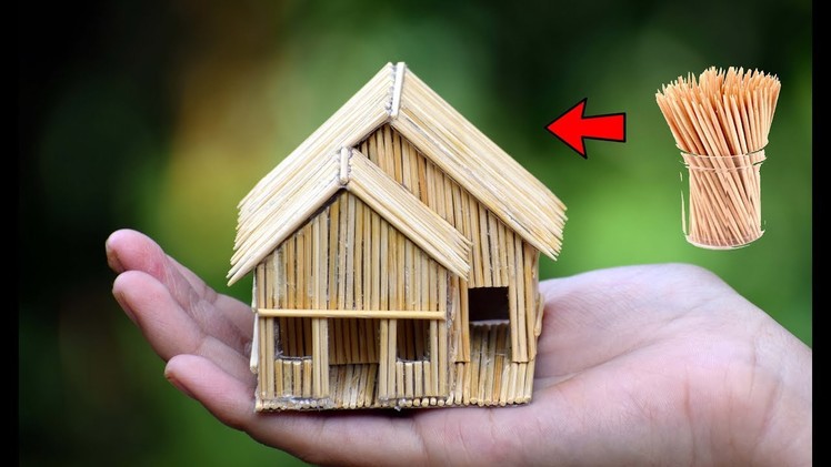 Making of Mini Toothpick house || DIY Craft Idea [ MissDIY Star ]