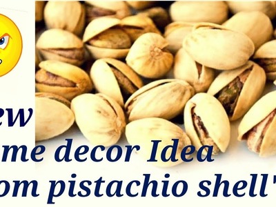 Pistachio shell craft idea || Best out of waste || how to make pista shell flower and plant