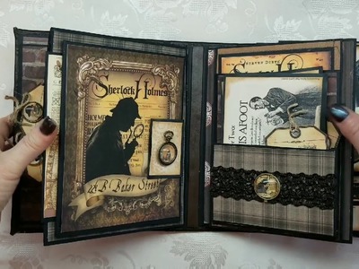 Sherlock Holmes Custom Mini Album for Craft Fantastic DT