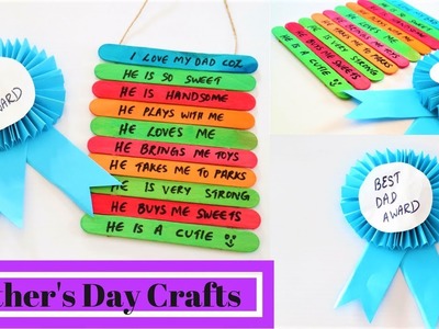 2 Awesome Father's day craft ideas for kids- DIY Father's day gifts