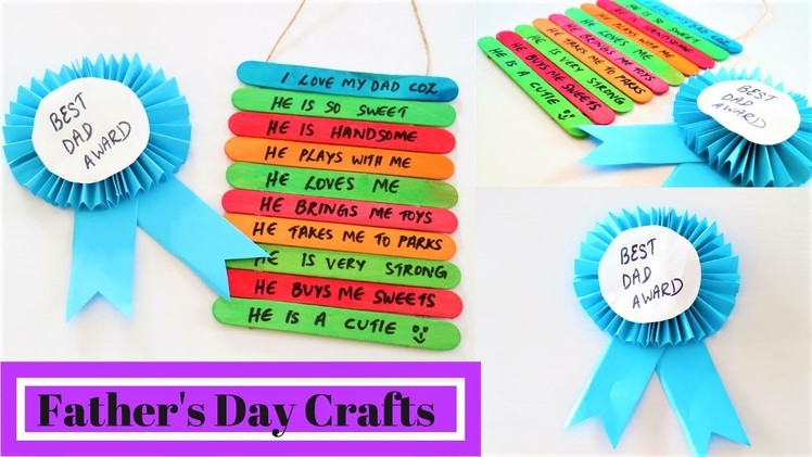 2 Awesome Father's day craft ideas for kids- DIY Father's day gifts