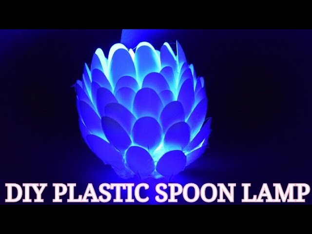 Best out of waste | DIY LAMPSHADE PLASTIC SPOON  idea using with waste plastic bottle & spoon