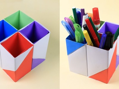 Craft ideas for kids: How To Make a Creative DIY Desk Organizer For Kids | sb crafts