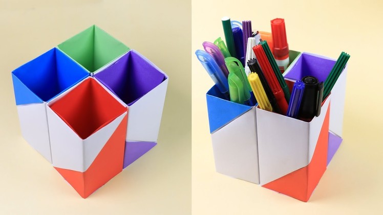 Craft ideas for kids: How To Make a Creative DIY Desk Organizer For Kids | sb crafts