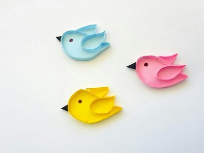 DIY paper birds.How to make paper birds.easy DIY craft idea