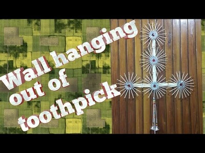 Diy Unique Wall Hanging | Wall Hanging Craft Ideas | out of toothpick