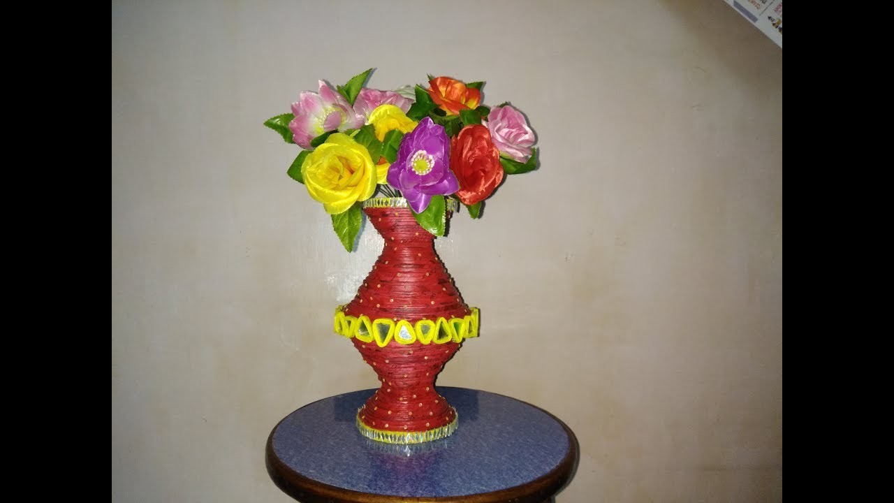 DIY Waste Newspaper CraftFlower Pot From Paperbest Out Of DIY Waste Newspaper CraftFlower Pot From Paperbest Out Of