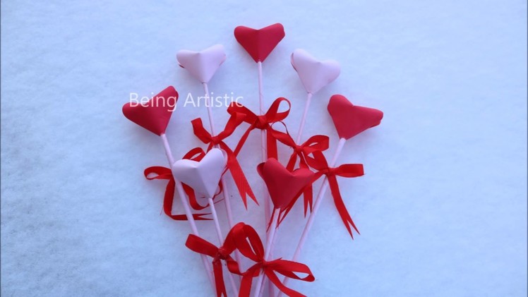 Easy way To Make 3D Paper Heart - DIY Paper Craft