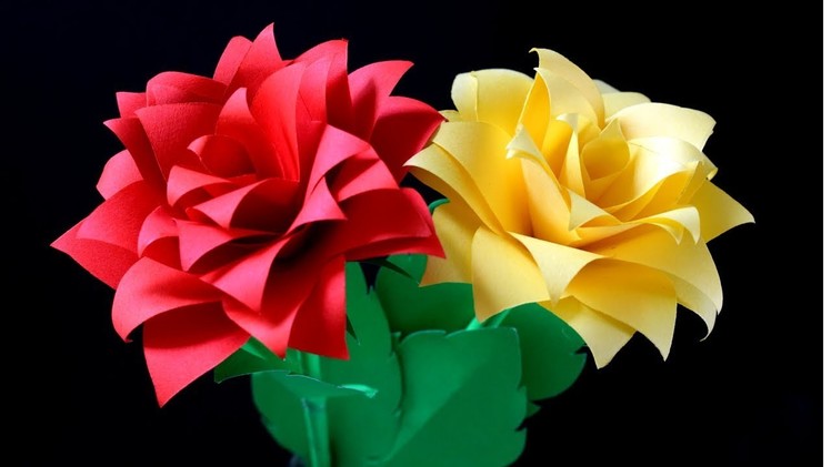 How Make Paper Flower :Flower Paper Craft |TUTORIAL| DIY