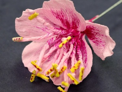 Paper Flower - Peach Blossom Flower Craft Tutorial