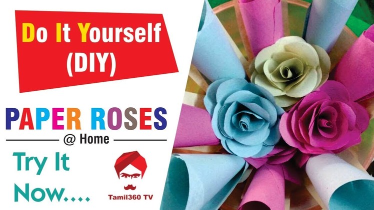 Paper roses at home. Try it now | How to make paper craft | DIY |