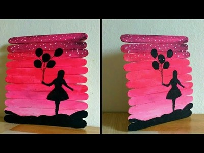 Popsicle Stick Craft | Wall Decor | Handmade Birthday Gift Idea | By Punekar Sneha