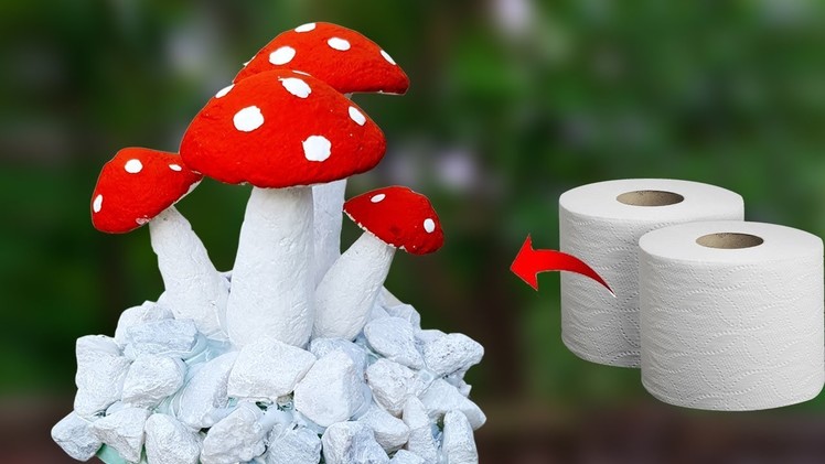 টিস্যু পেপার দিয়ে চমৎকার আইডিয়া || Tissue Paper  Mushrooms Crafts || DIY Paper Craft