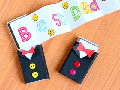 Tuxedo Matchbox Craft  - Father's day craft for kids